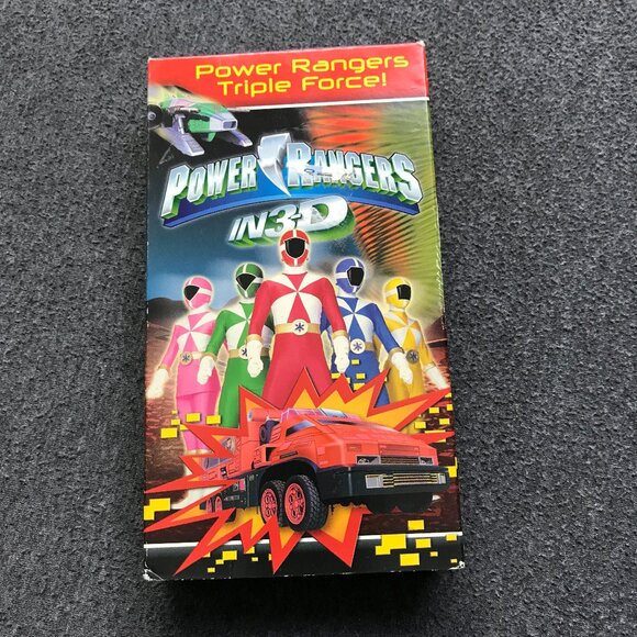 Power Rangers In 3D Triple Force (VHS 2000) Saban Super Sentai VERY RARE HTF OOP - Picture 1 of 1